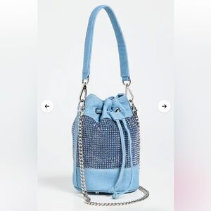 New BruceGlen Embellished Denim Mini Bucket